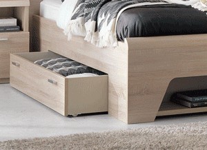 cadre de lit avec tiroir